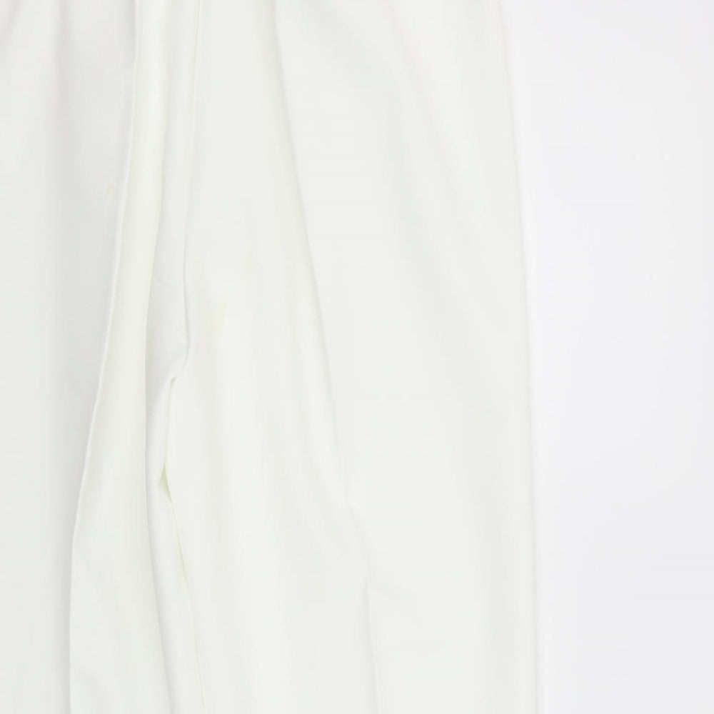 Bonmarché Womens White Trousers Size 16 L27 in
