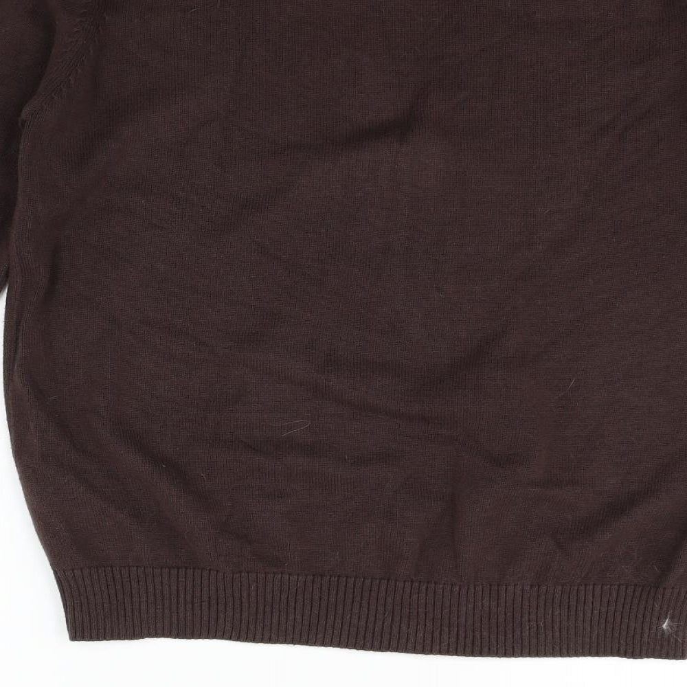Blue Harbour Mens Brown Pullover Jumper Size S