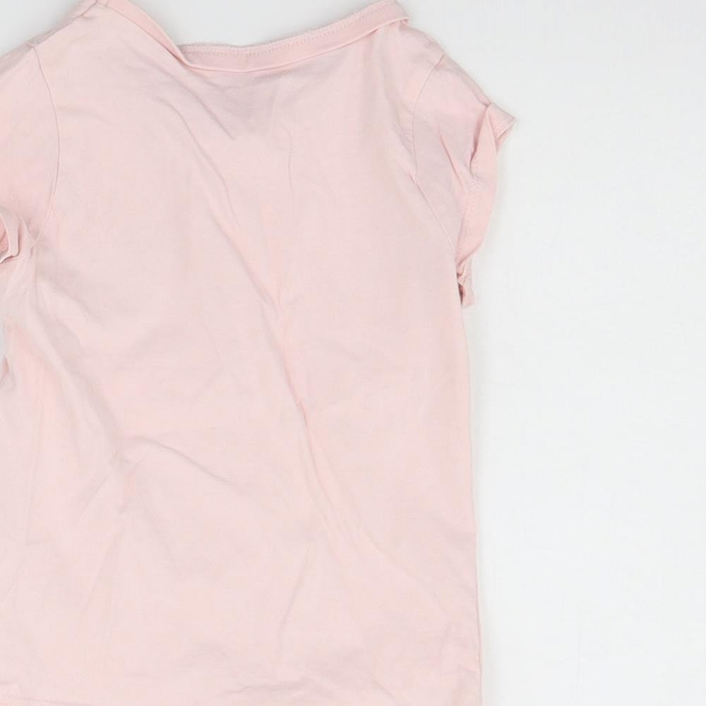George Girls Pink Basic T-Shirt Size 2-3 Years