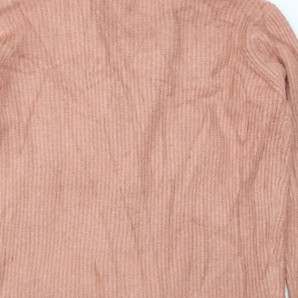 Primark Womens Pink Knit Cardigan Jumper Size 12
