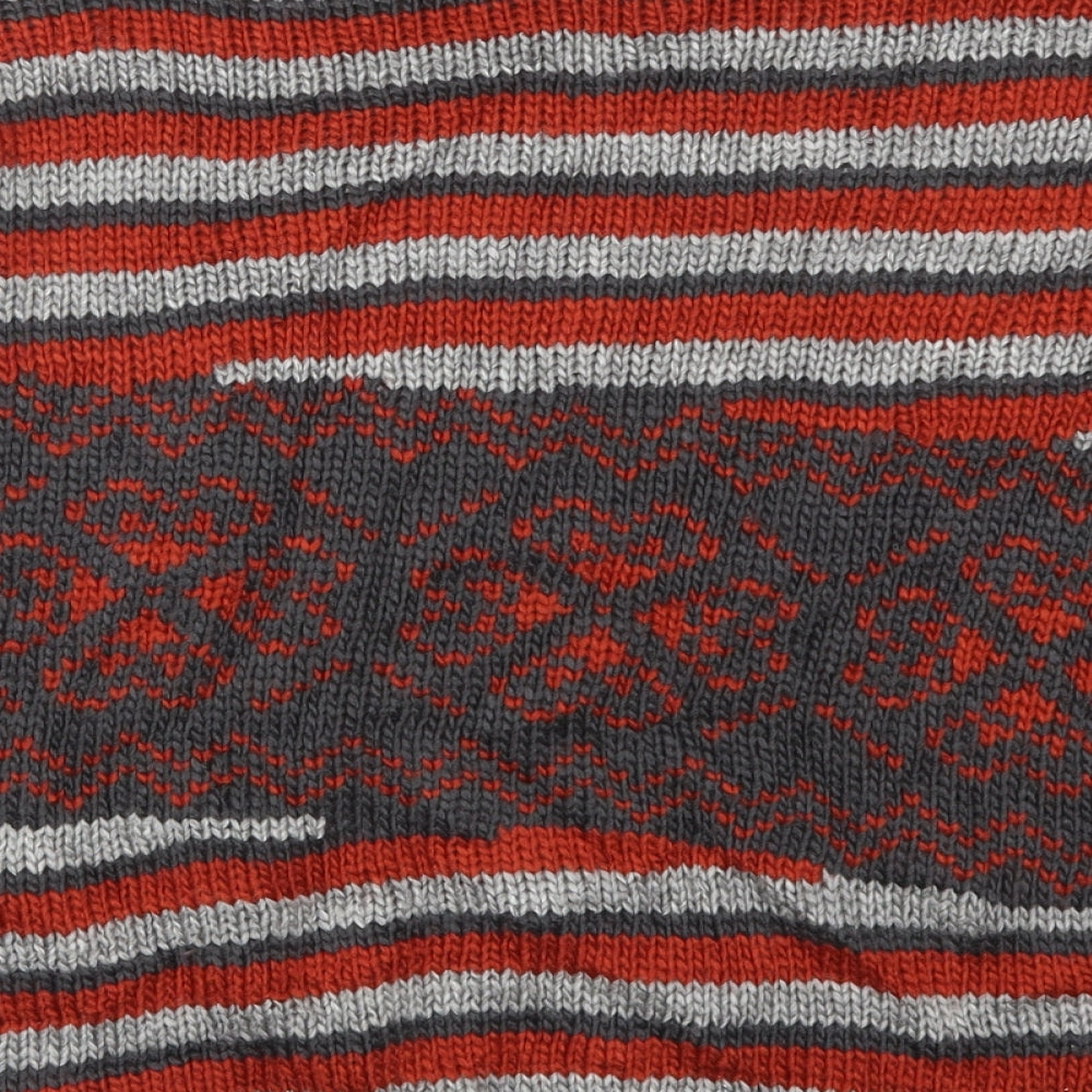 Nina Murati Womens Red Striped Pullover Jumper Size M