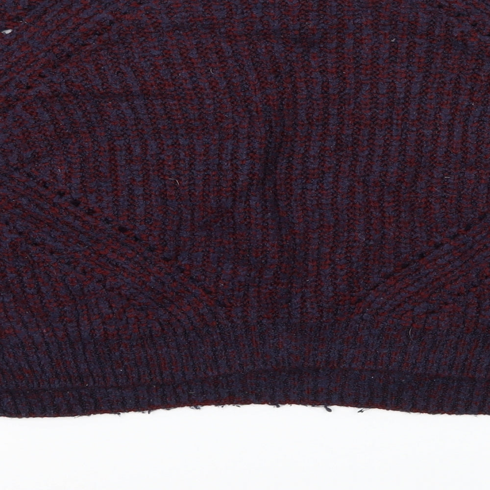 Miss Selfridge Womens Blue Knit Pullover Jumper Size 14