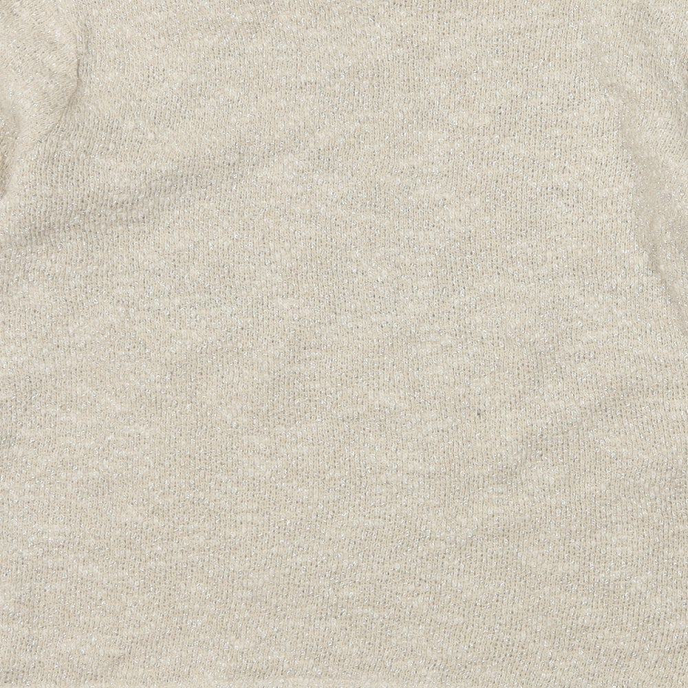 TU Womens Ivory Knit Pullover Jumper Size 8 - Butterflies