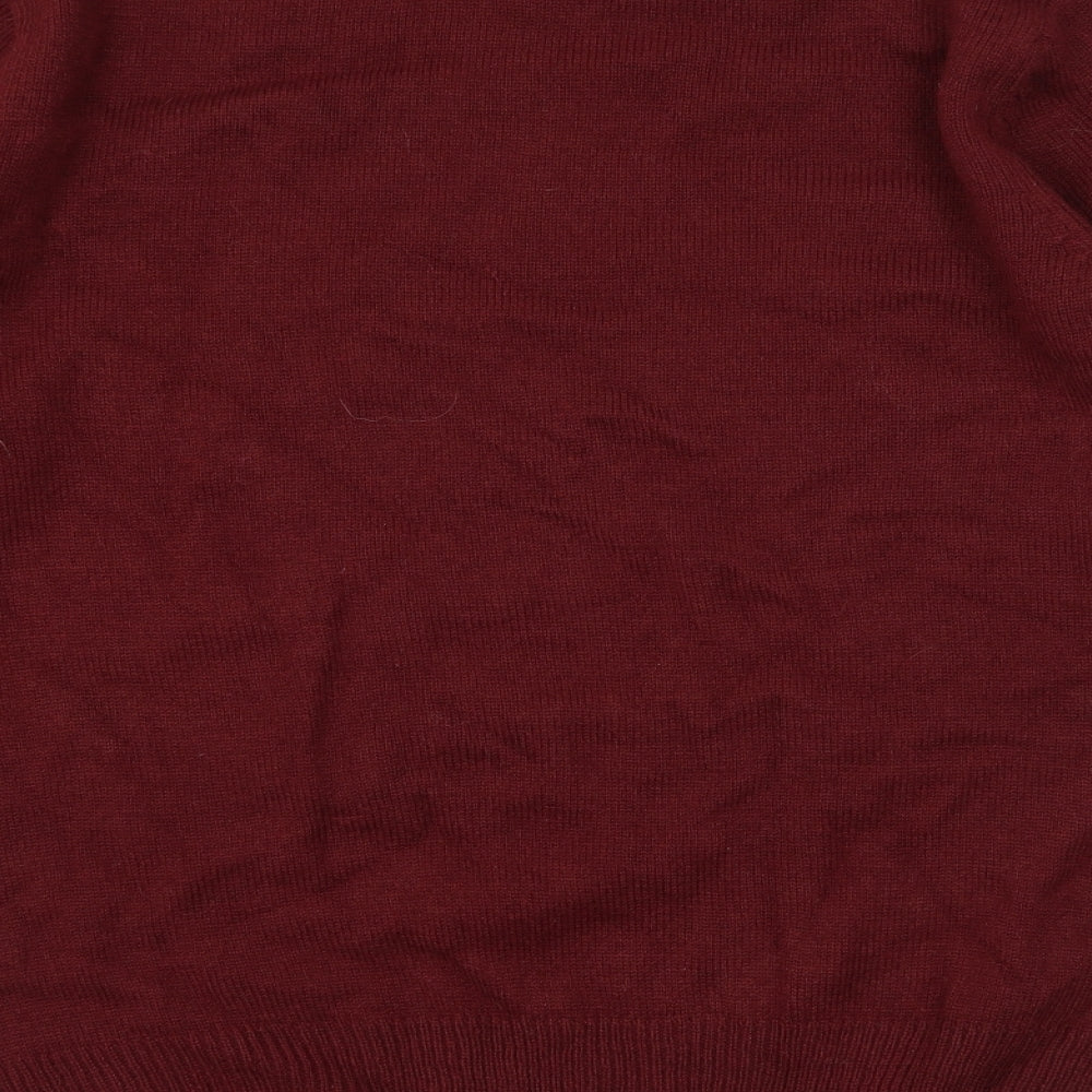 NEXT Mens Red Knit Pullover Jumper Size M - Rudolph