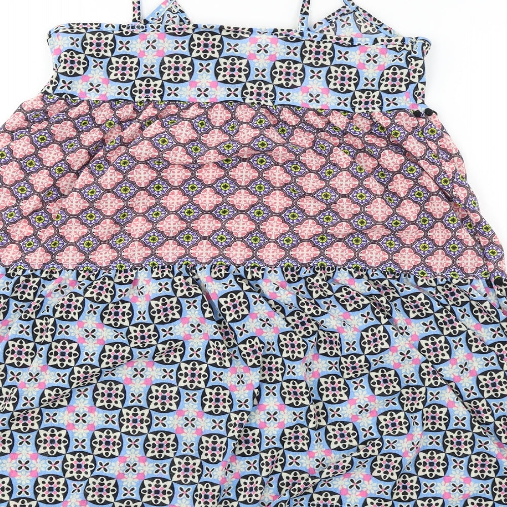Topshop Womens Blue Basic Blouse Size 10