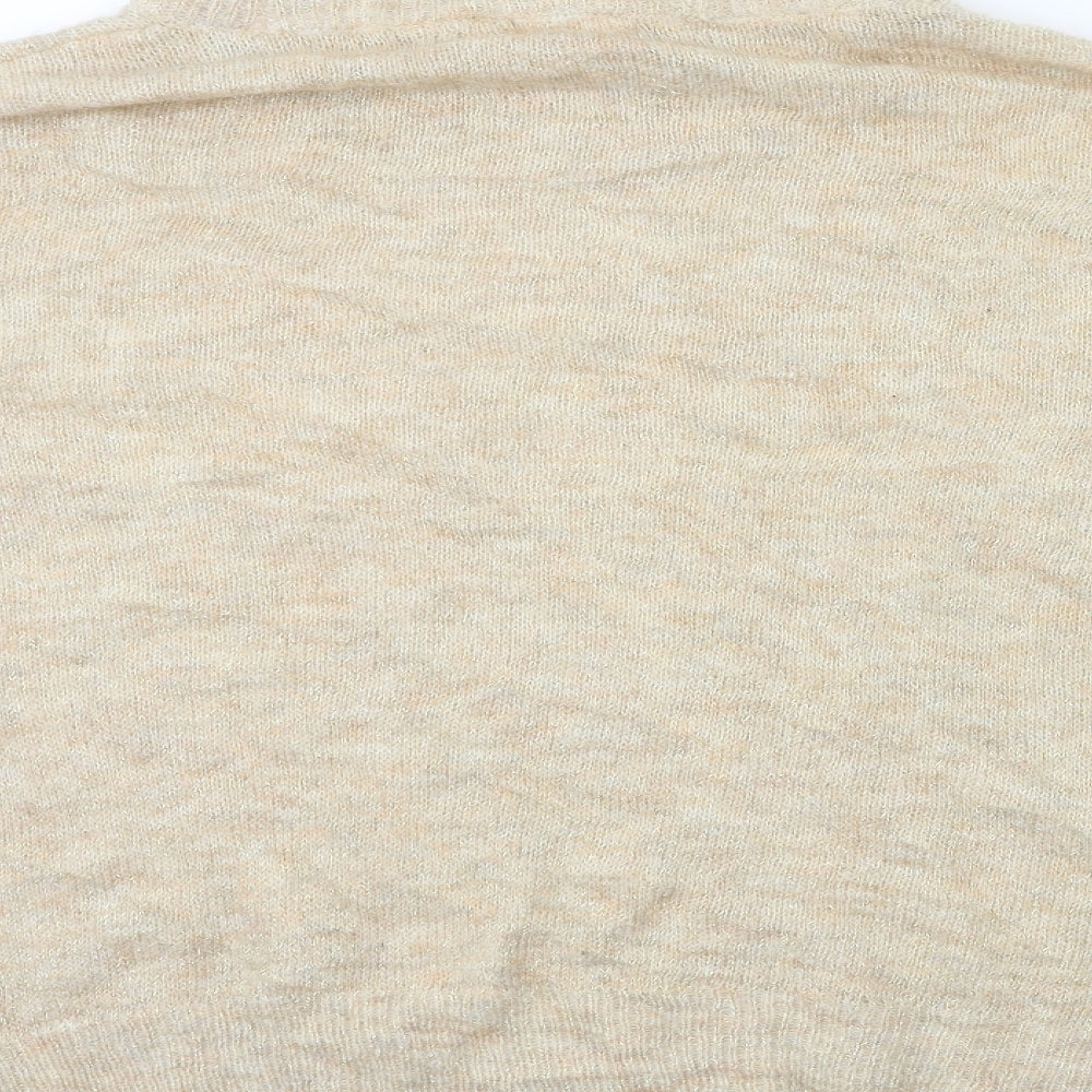 H&M Womens Gold Knit Pullover Jumper Size M