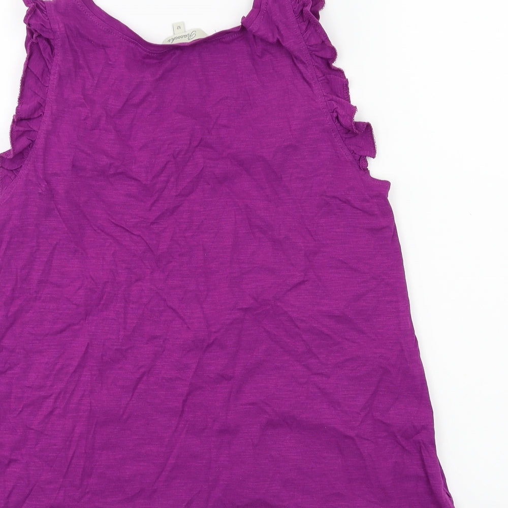 Peacocks Womens Purple Basic Tank Size 12