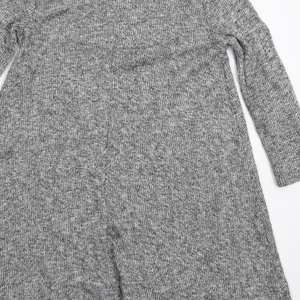 Pull&Bear Womens Grey Knit Pullover Jumper Size S