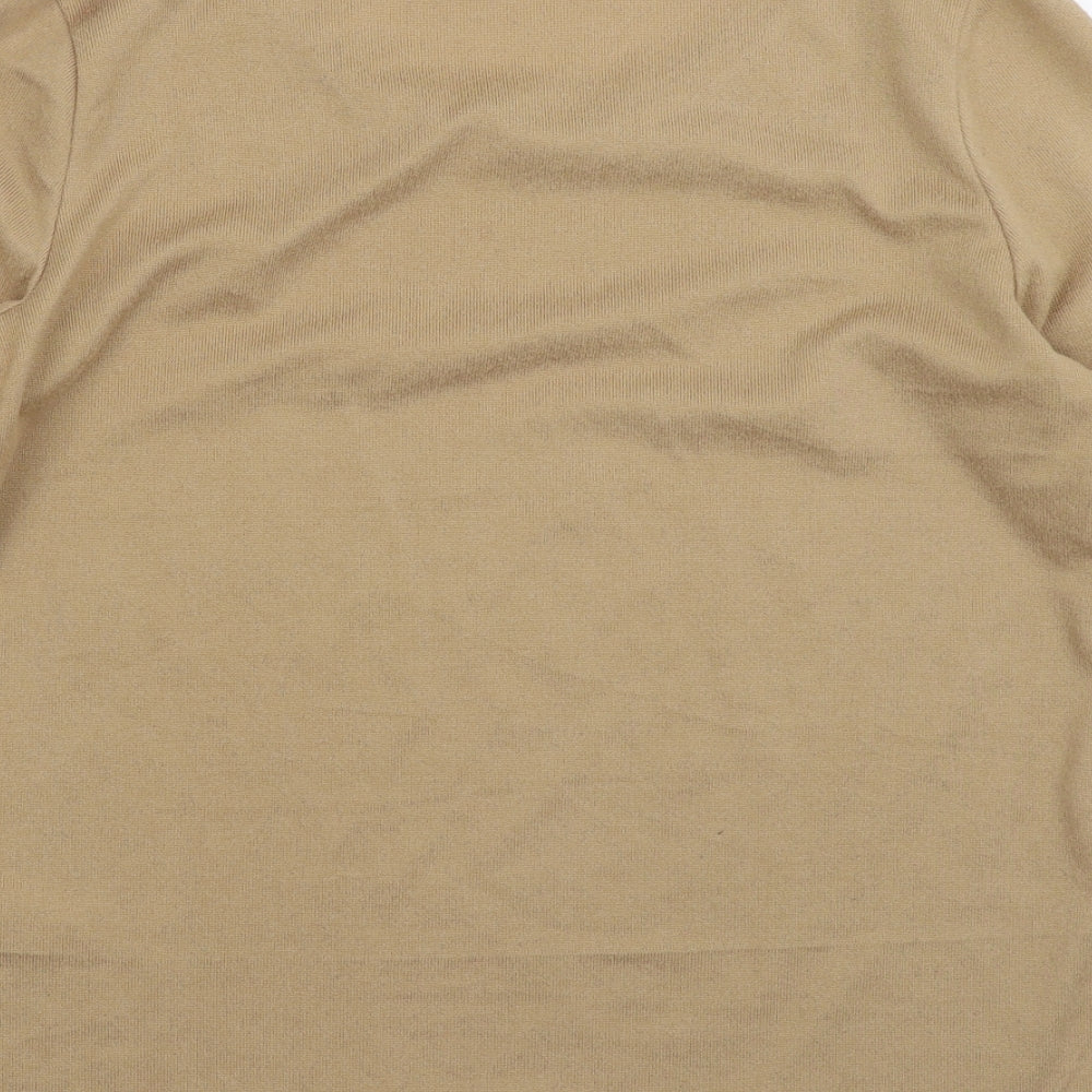 New Look Womens Beige Knit Pullover Jumper Size 12