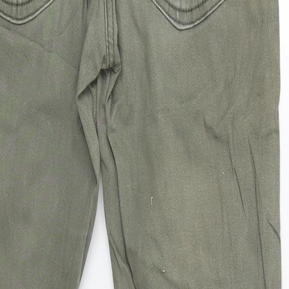 Alive Girls Green Denim Skinny Jeans Size 14 Years