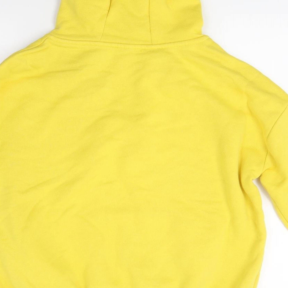 Cropp Womens Yellow Pullover Hoodie Size S