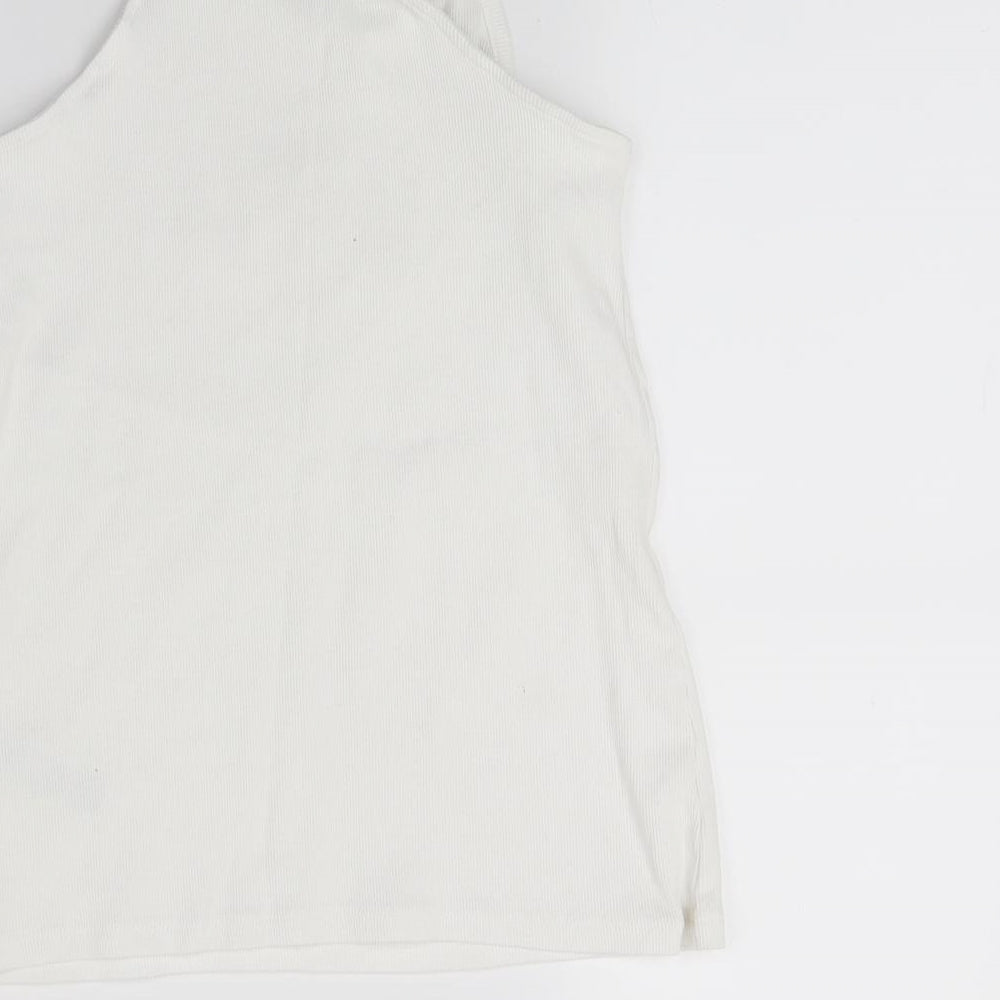 Marks & Spencer Girls White Camisole Tank Size 14 Years