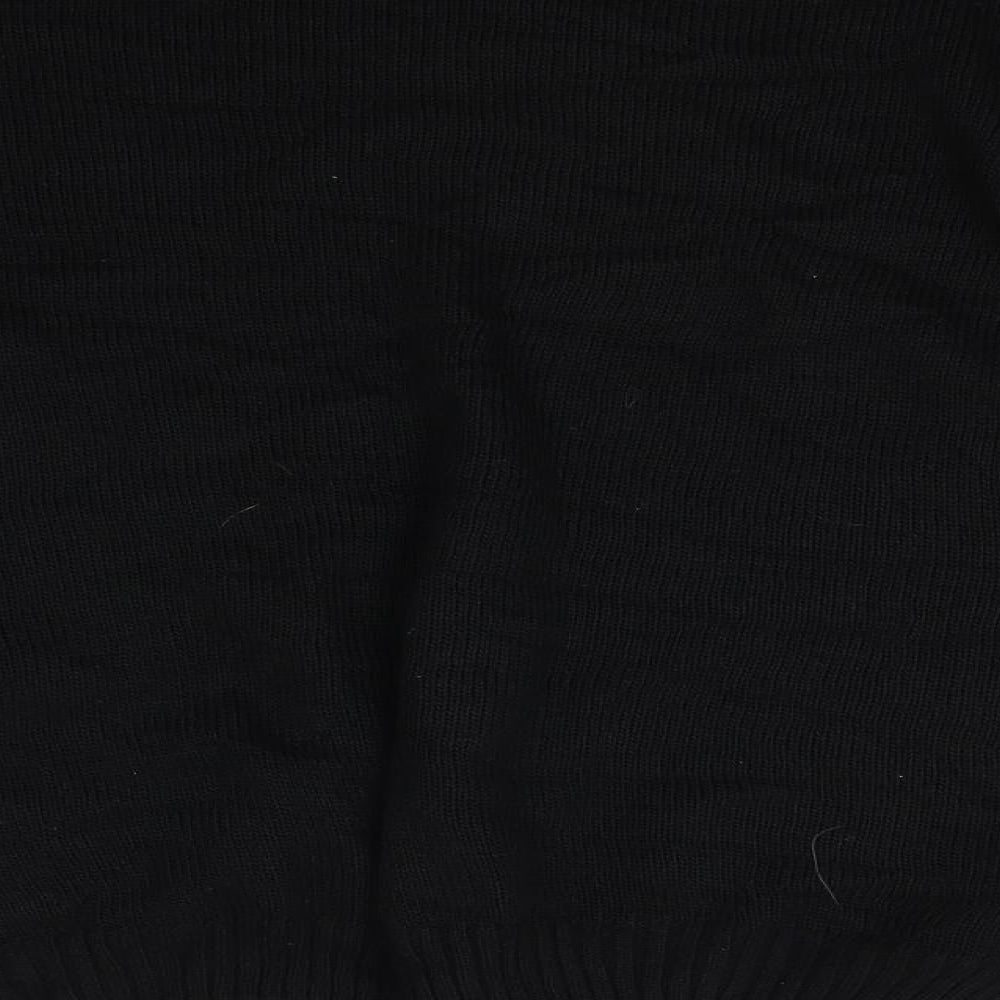 Moda Womens Black Knit Pullover Jumper Size M - Christmas Jumper