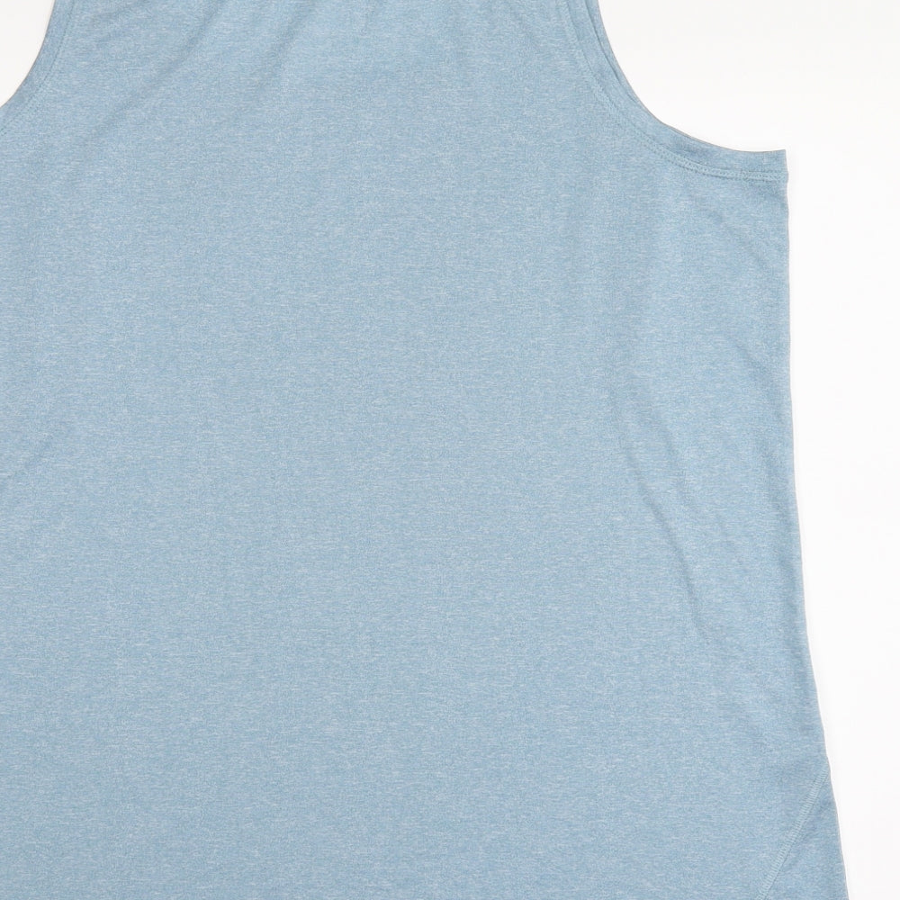 M&S Womens Blue Basic Tank Size L