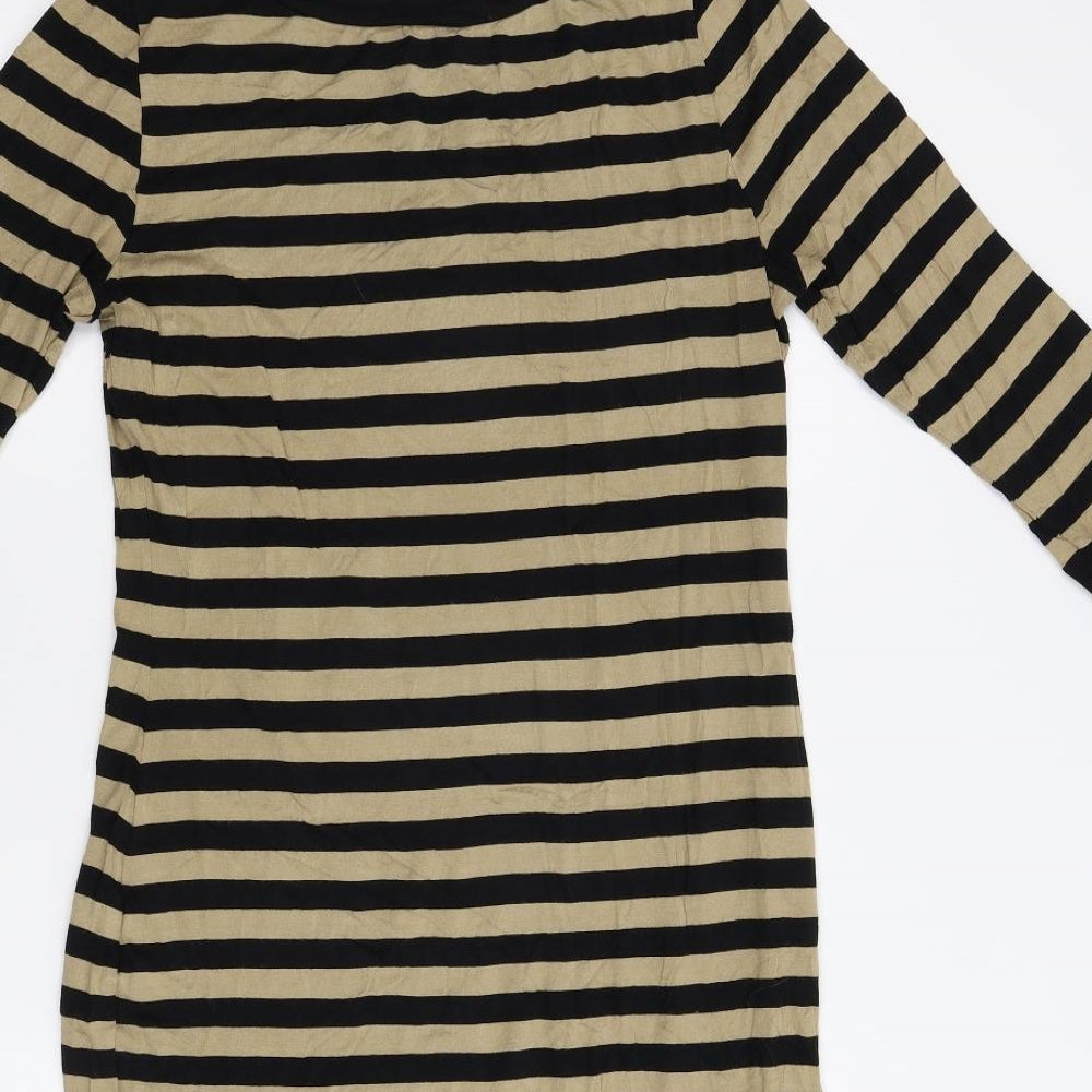 F&F Womens Multicoloured Striped Shift Size 14