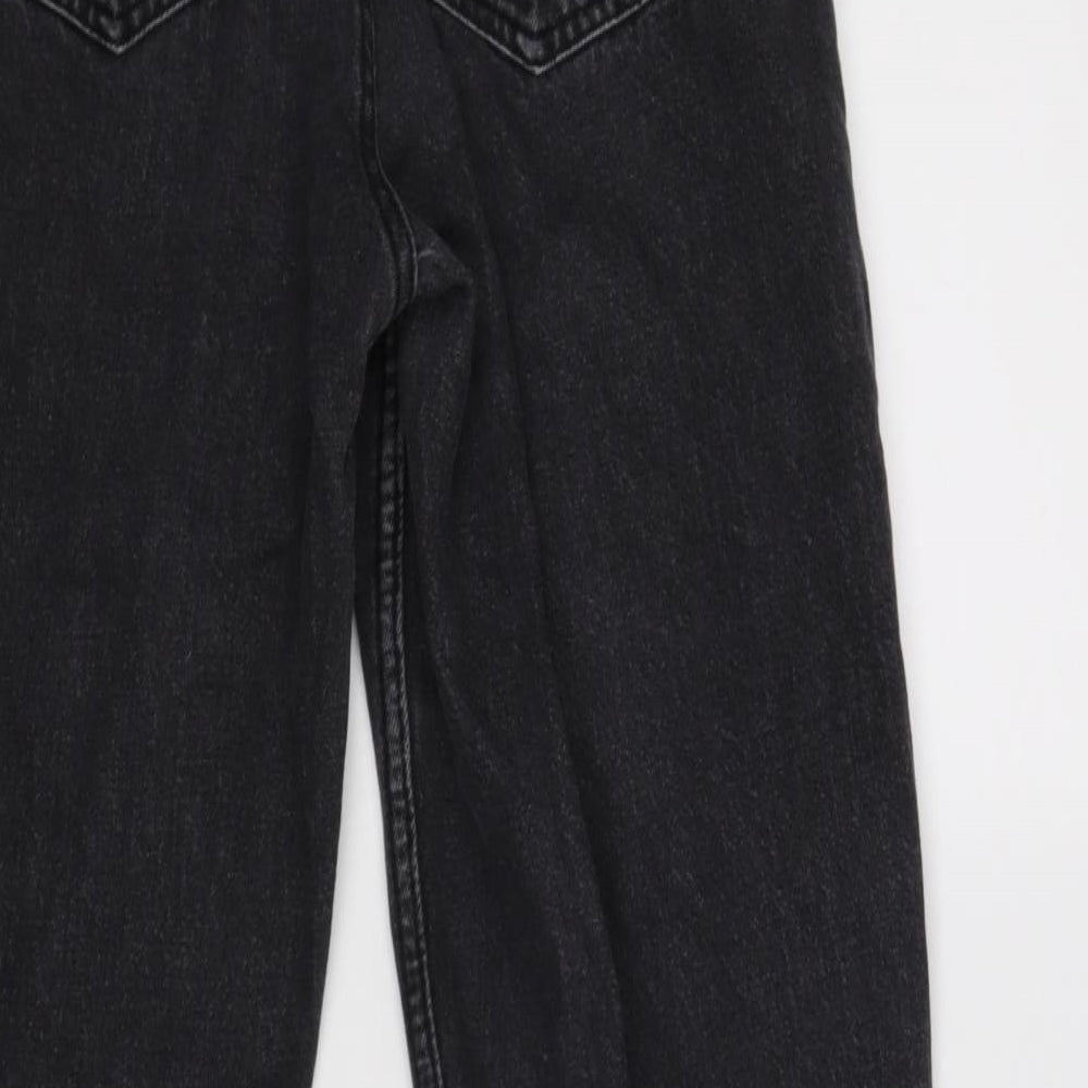 Pull&Bear Womens Black Straight Jeans Size 6 L28 in