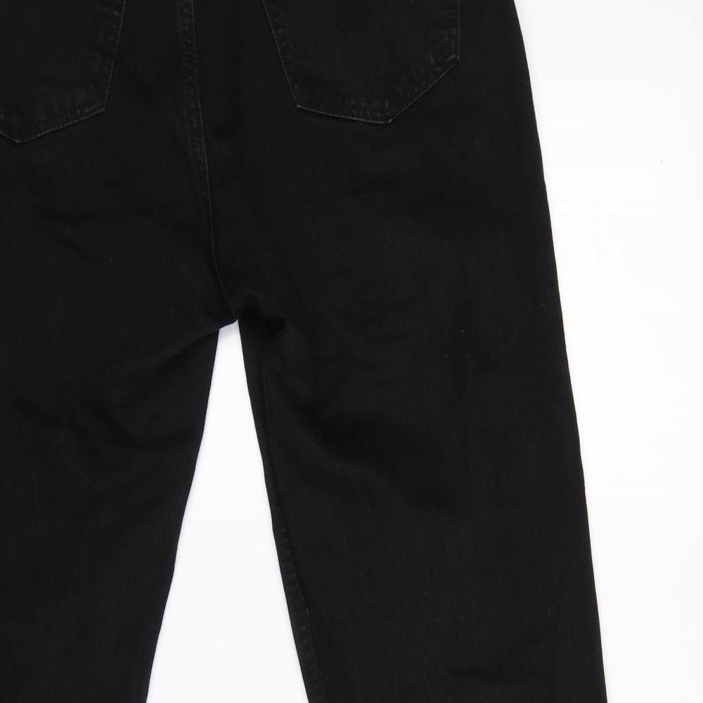 Denim Womens Black Straight Jeans Size 8 L25 in
