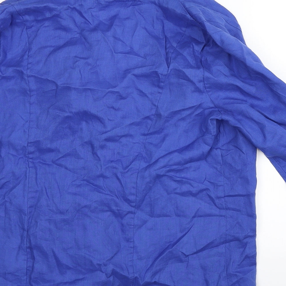 Pomodoro Womens Blue Jacket Size 12