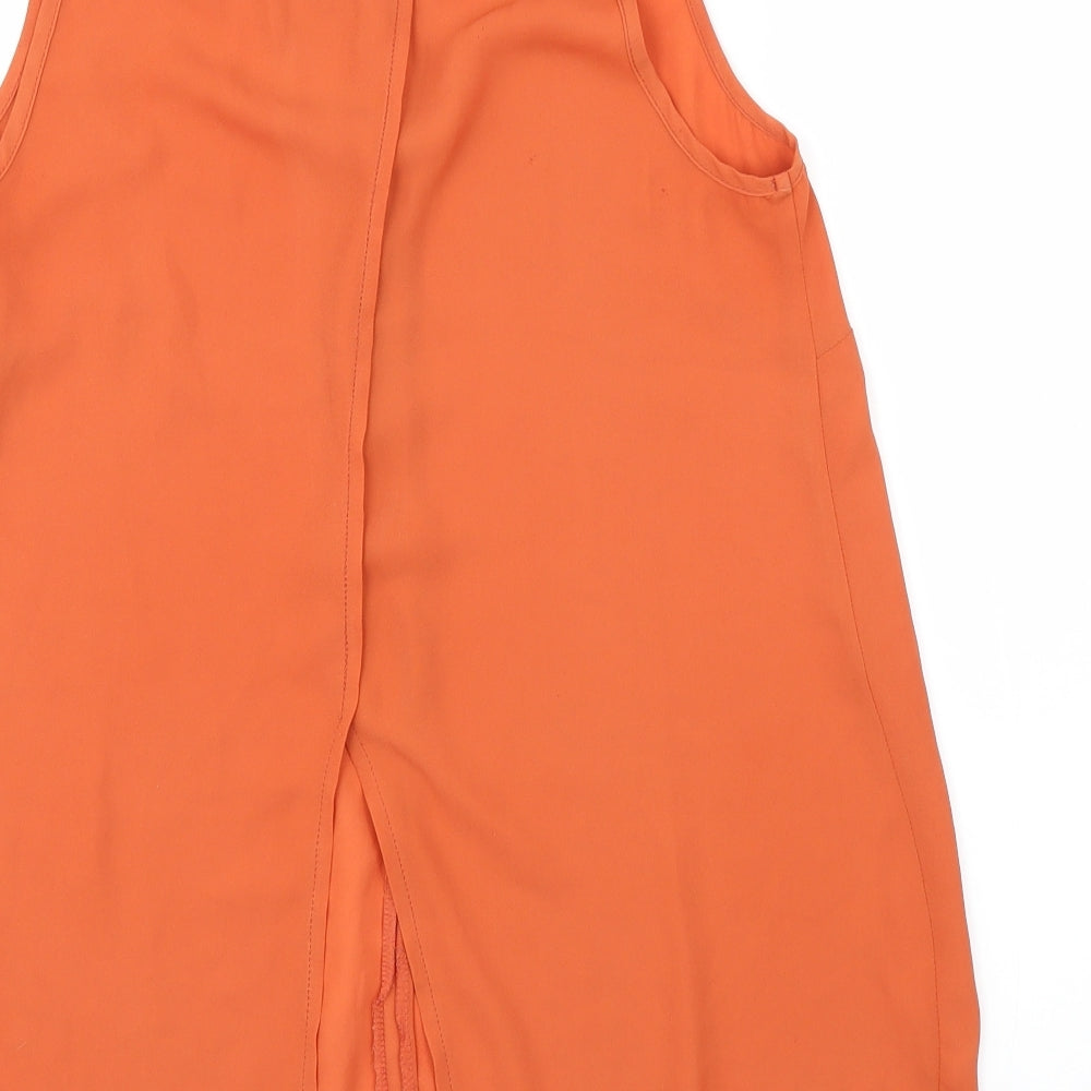 F&F Womens Orange Basic Blouse Size 8