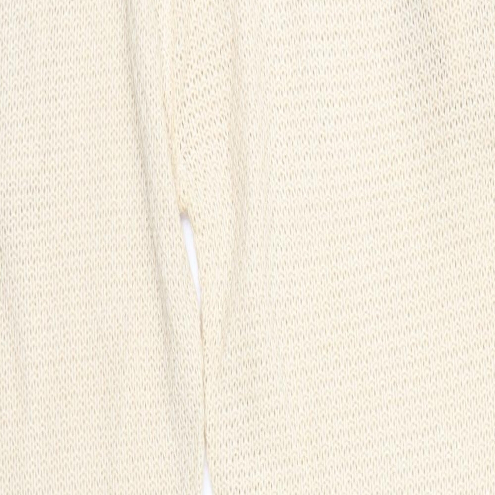 Misspap Womens Beige Sweatpants Trousers Size 16 L29 in