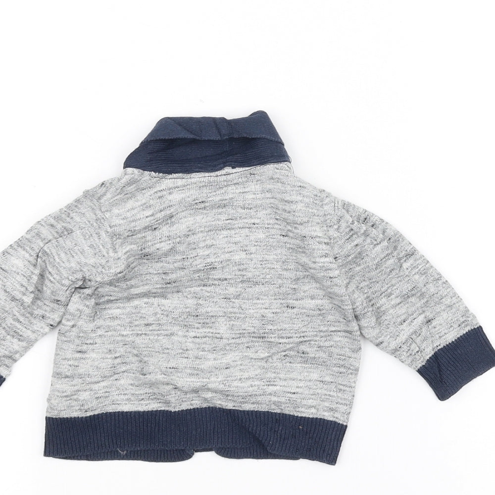 Earlydays Baby Grey Cardigan Jumper Size 0-3 Months