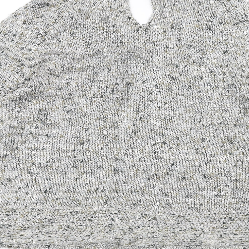 Jacqueline Riu Womens Grey Pullover Jumper Size M