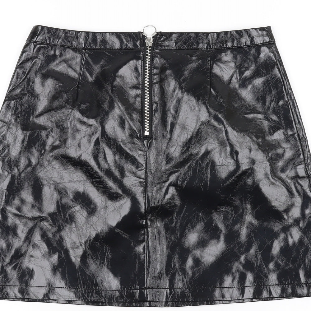 Primark Womens Black A-Line Skirt Size 8