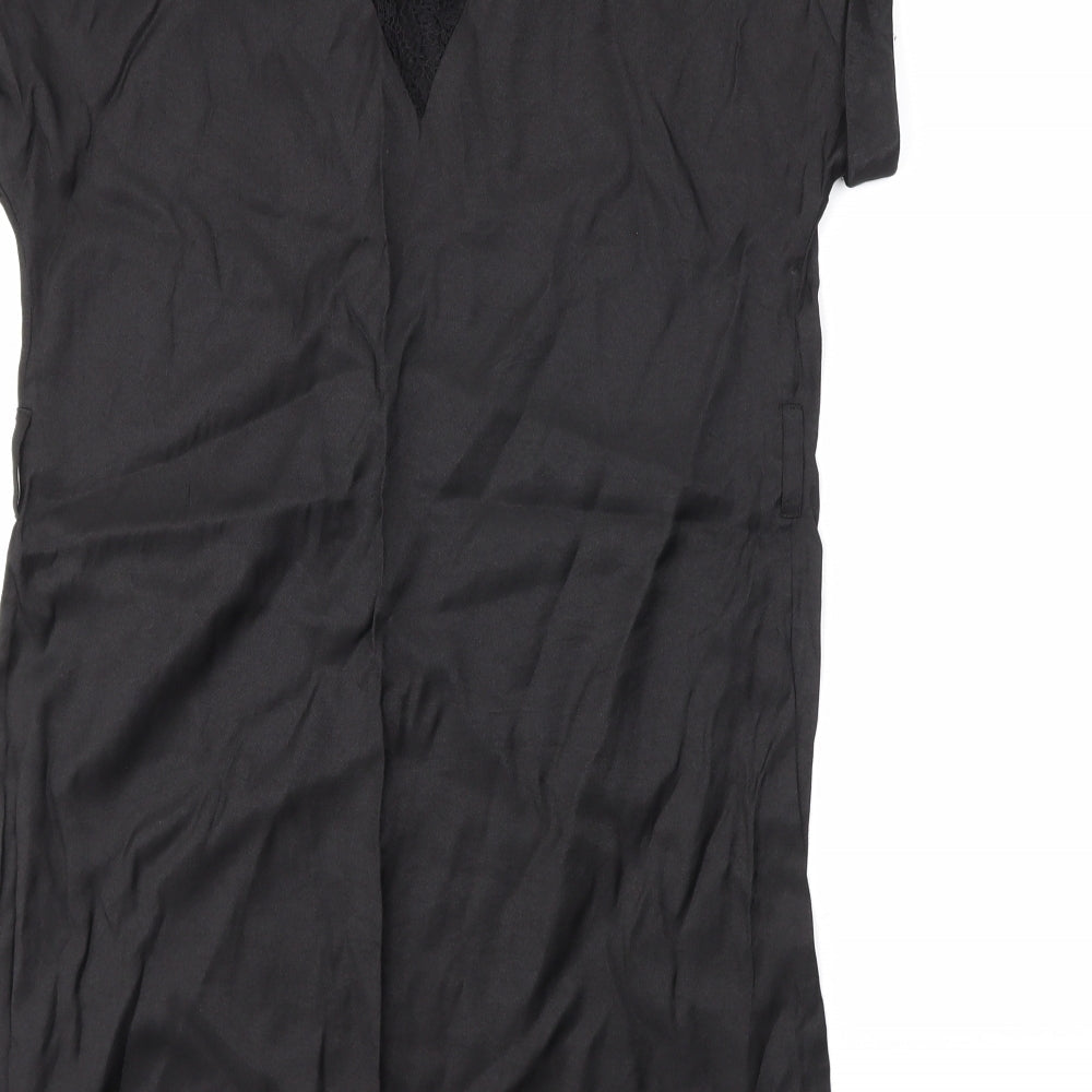 Dorothy Perkins Womens Black Basic Blouse Size 8