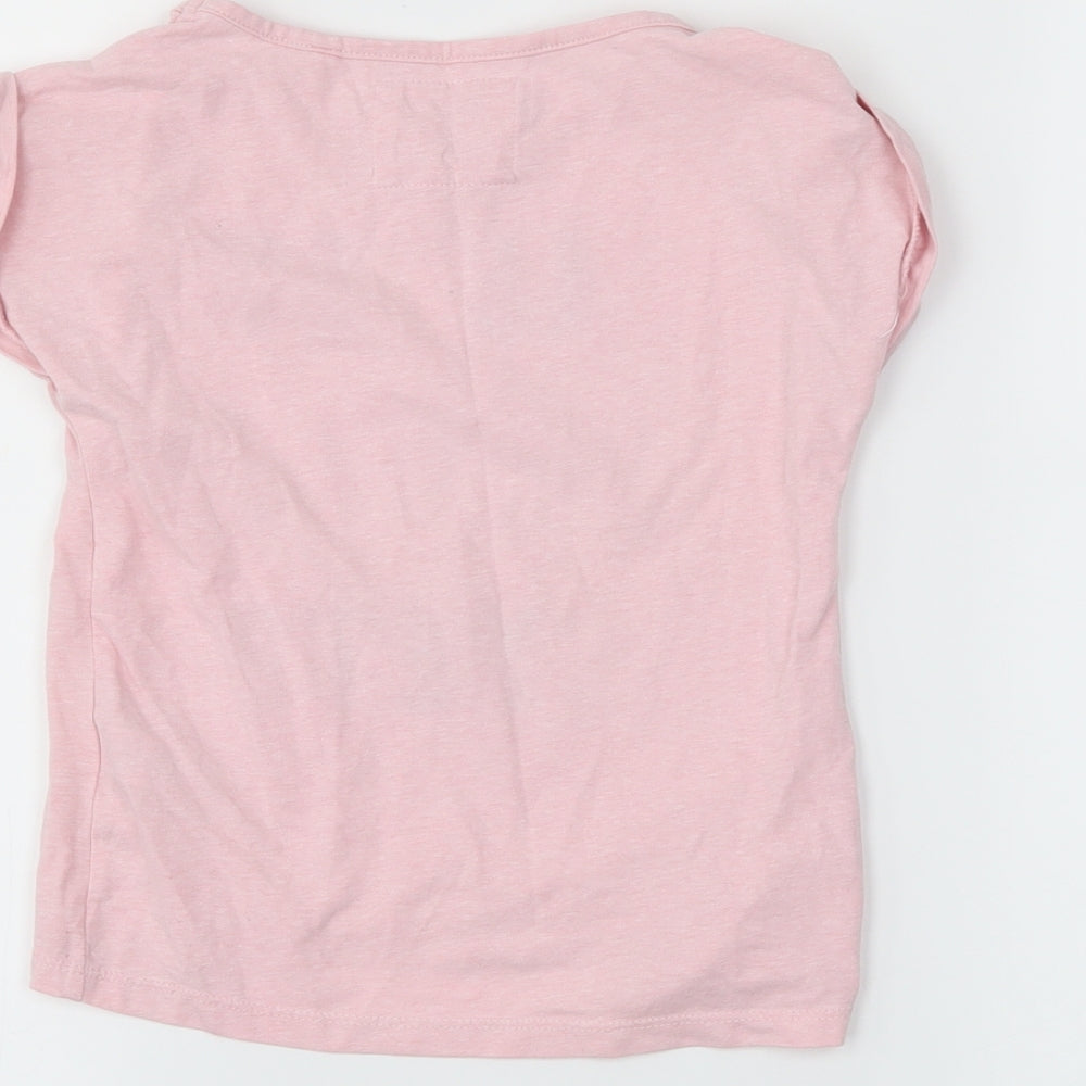 TU Girls Pink Basic T-Shirt Size 5 Years