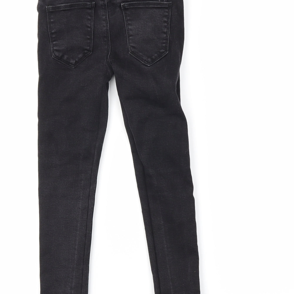 DenimCo Girls Black Denim Skinny Jeans Size 5-6 Years
