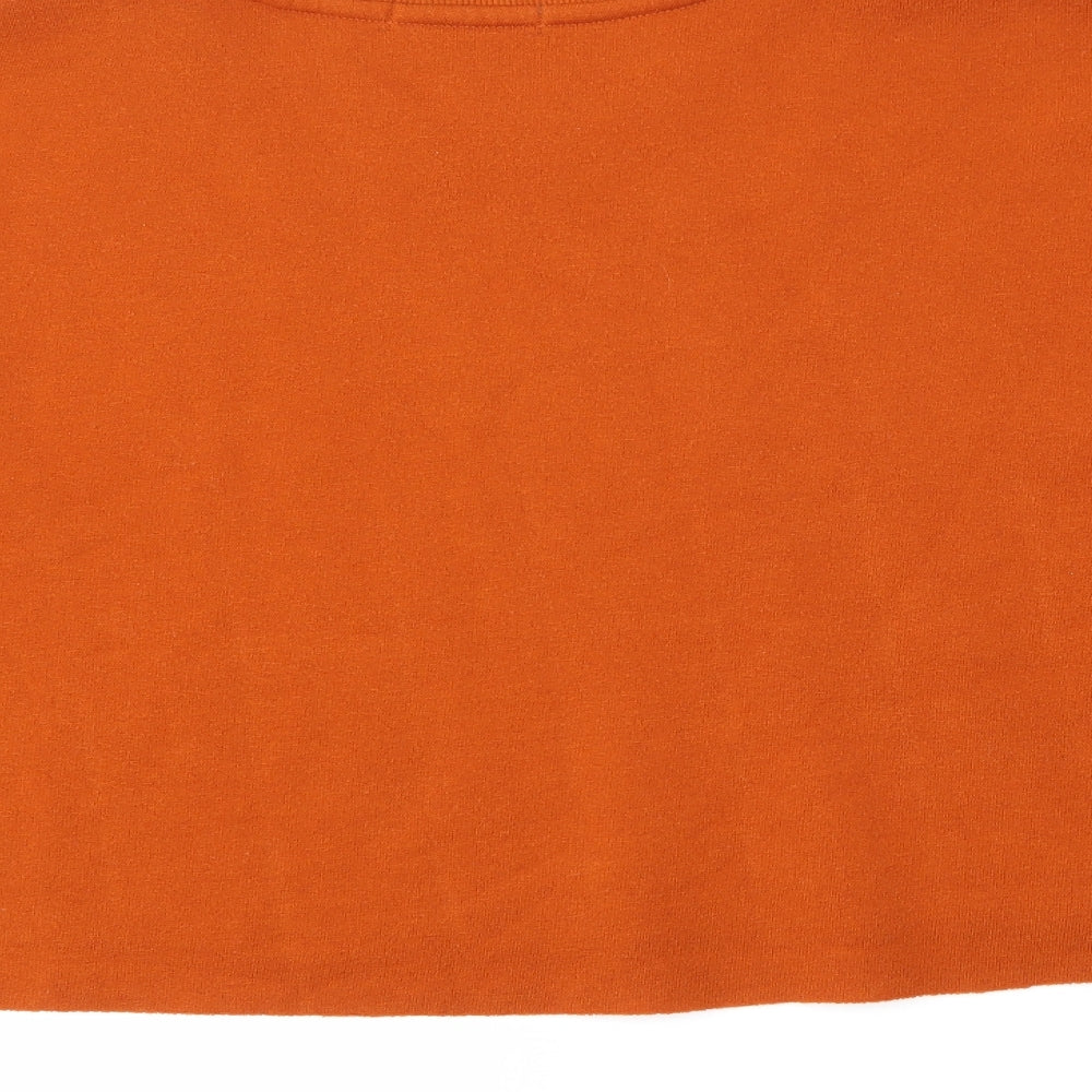 Primark Womens Orange Pullover Sweatshirt Size M - cropped