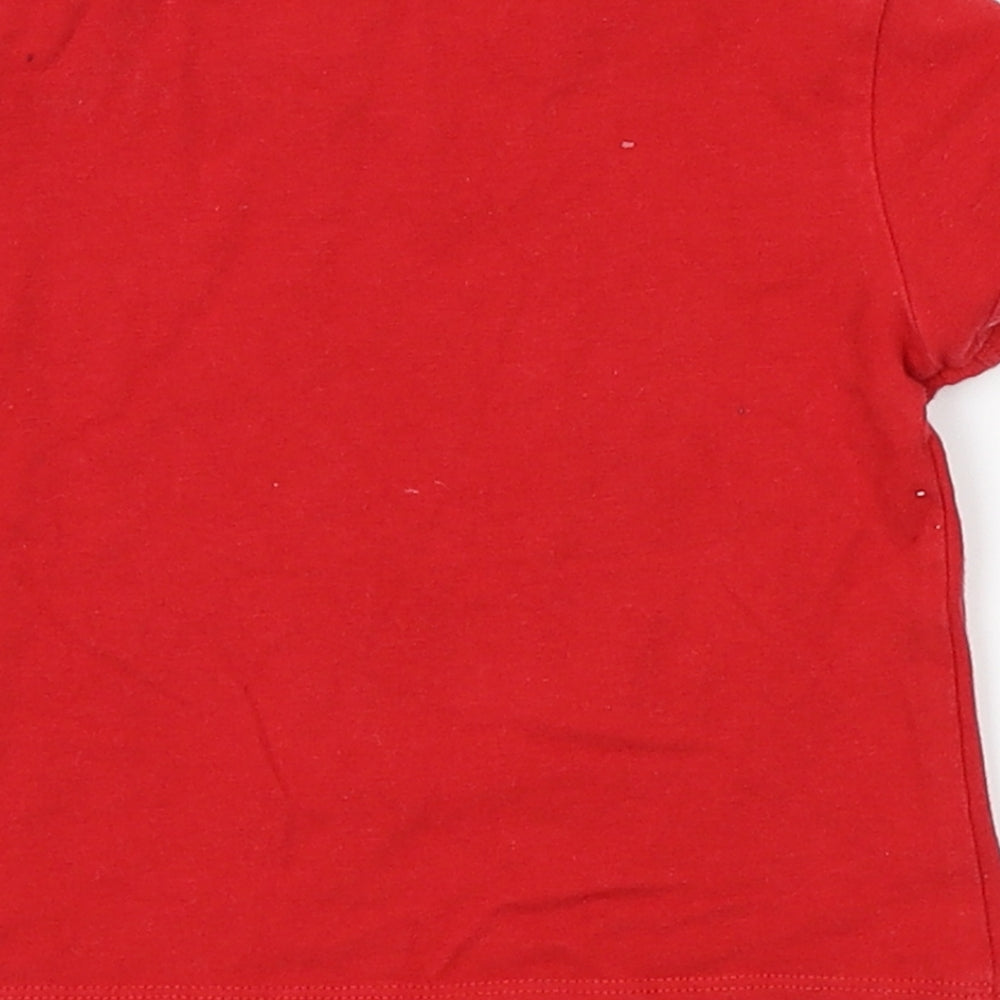 Karpi Girls Red Basic T-Shirt Size 4 Years