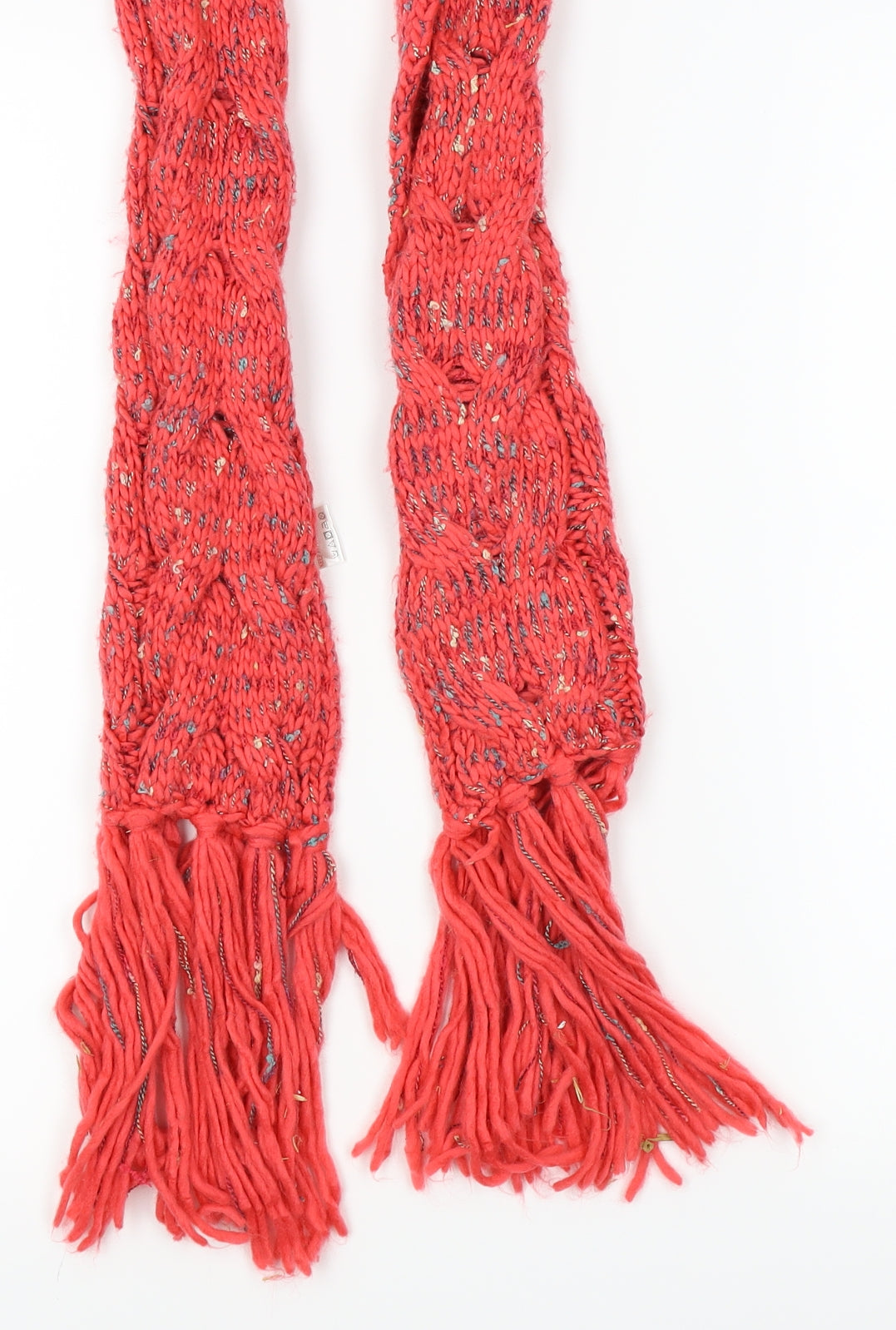 Internacionale Womens Red Knit Scarf