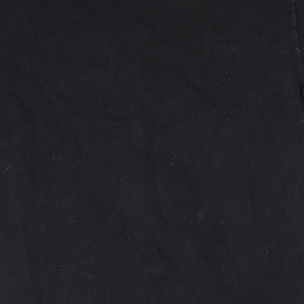 Fruit of the Loom Womens Black Basic T-Shirt Size M - humorous