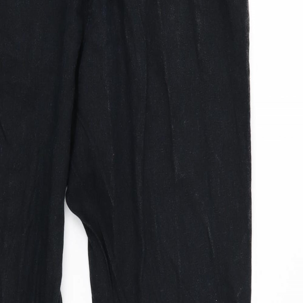 George Womens Black Sweatpants Trousers Size 12 L27 in
