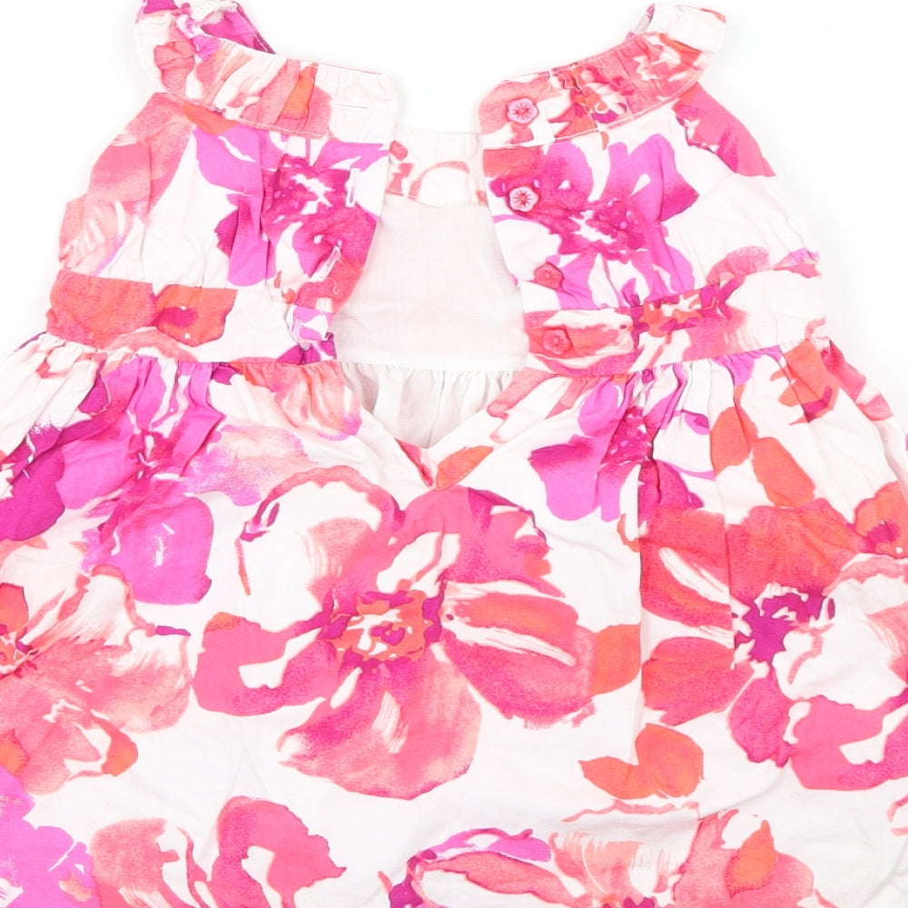 Maggie & Zoe Girls Multicoloured Floral Tank Dress Size 12 Months