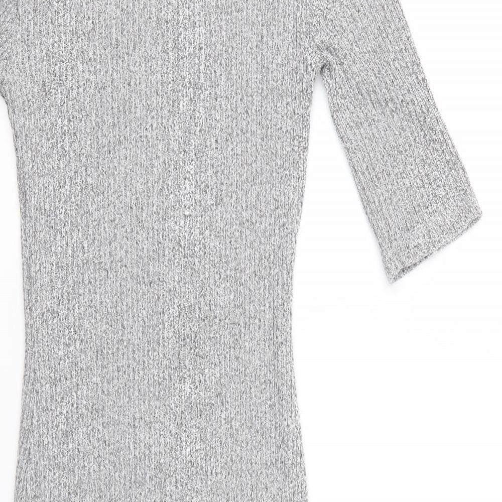 Top Shop Womens Grey Bodycon Size 8