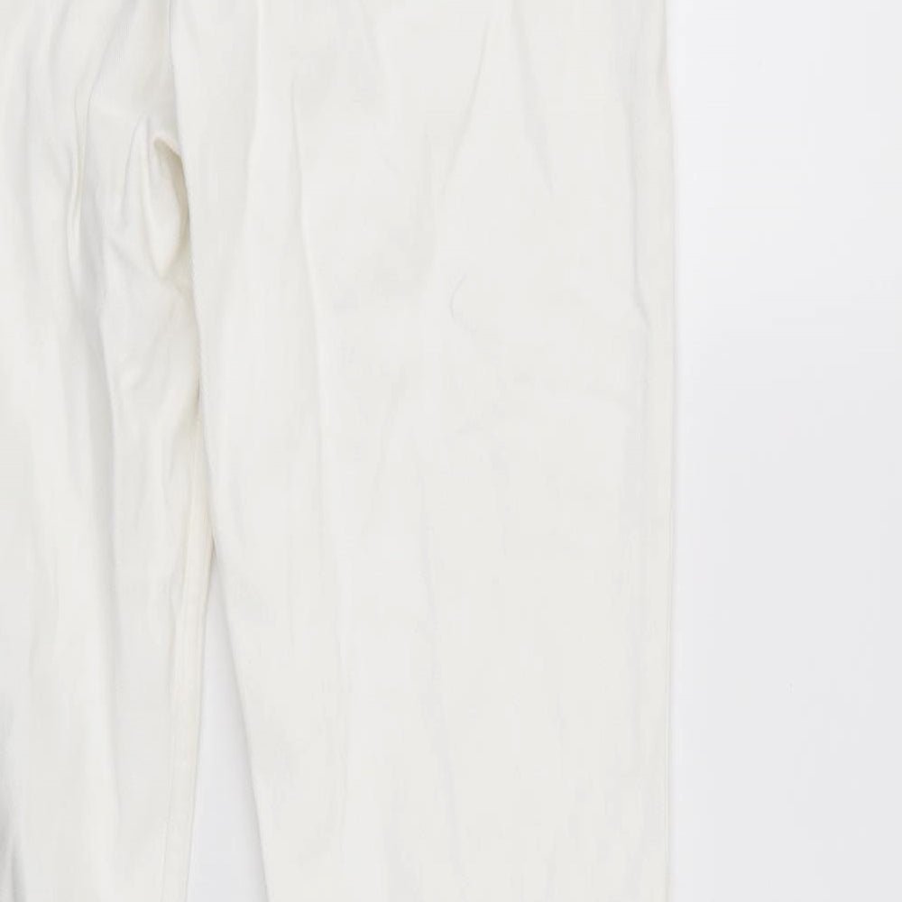 &Denim Womens White Denim Cropped Jeans Size 32 in L27 in