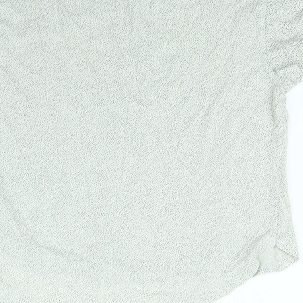 H&M Womens Beige Polka Dot Basic T-Shirt Size S