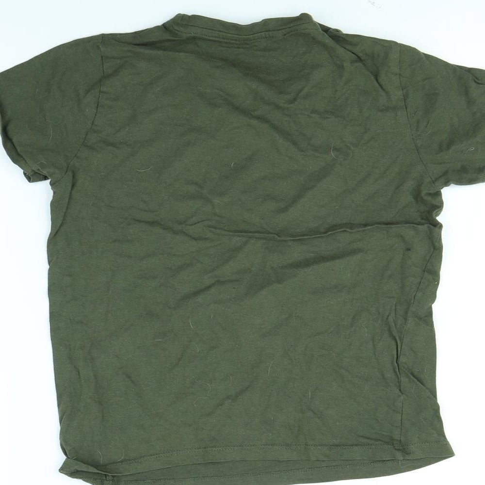 pep&co Boys Green Basic T-Shirt Size 9 Years