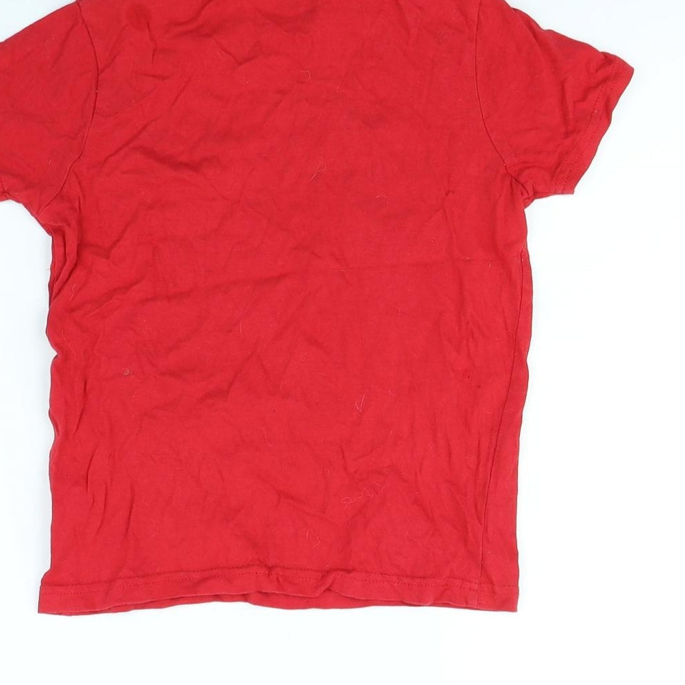 Primark Boys Red Basic T-Shirt Size 7 Years