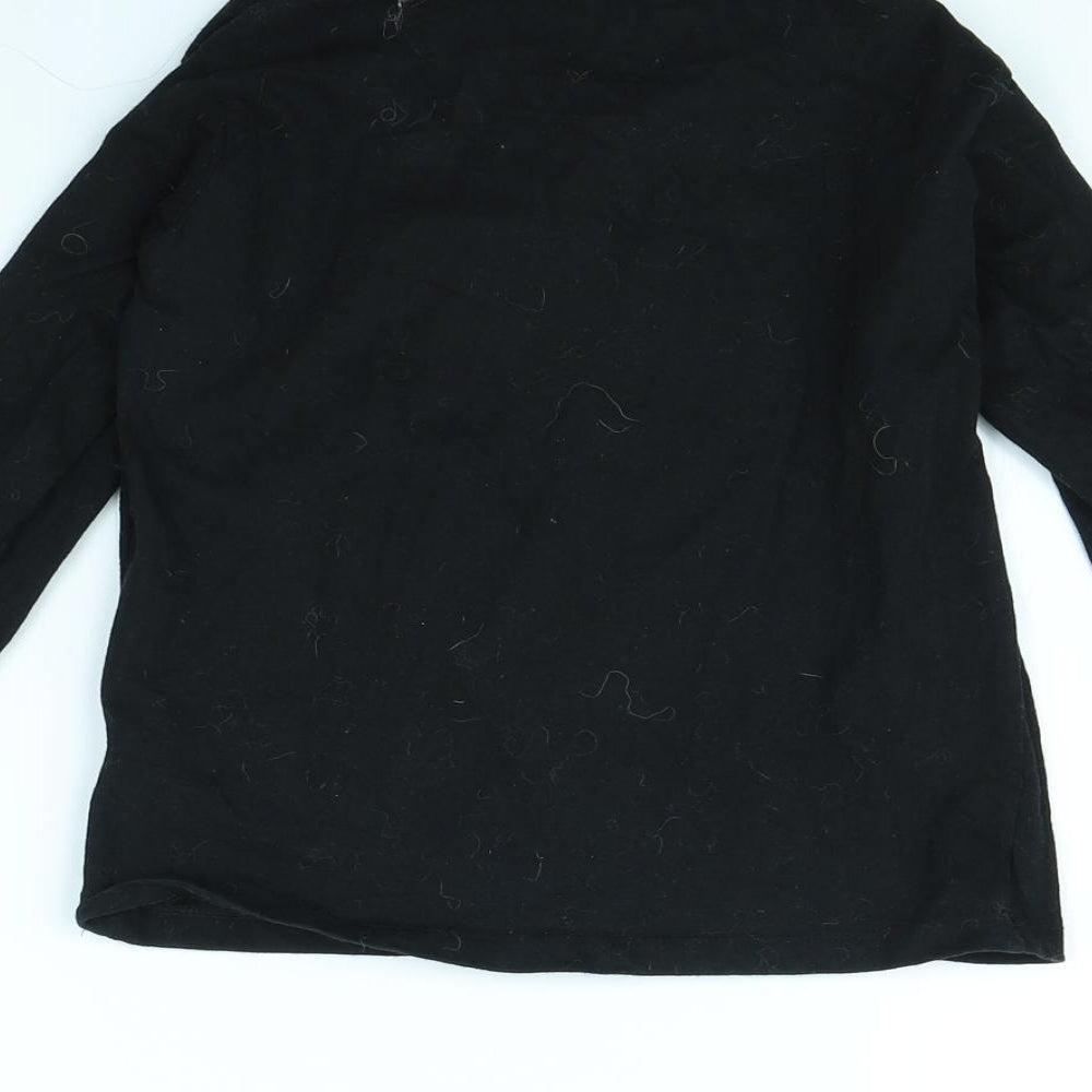 Preworn Boys Black Basic T-Shirt Size 6 Years - Game Over