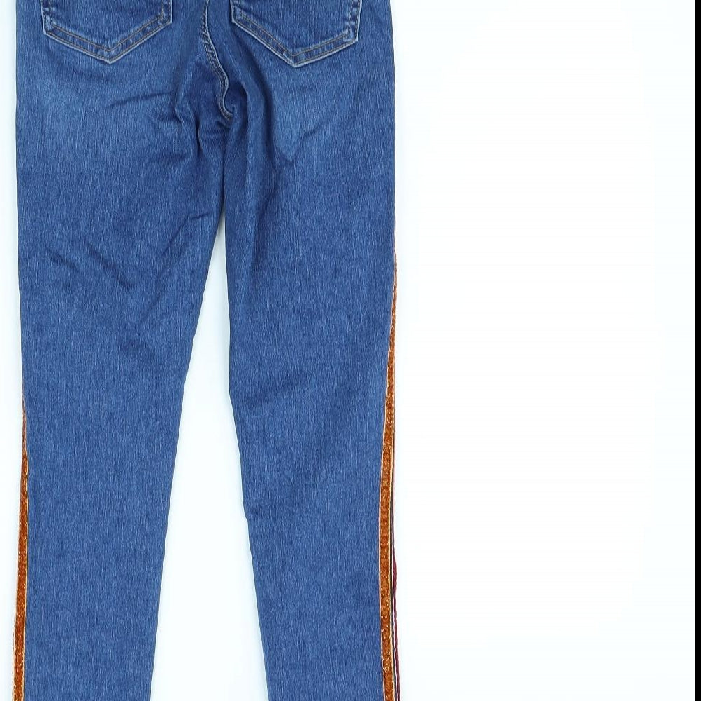 Topshop Womens Blue Skinny Jeans Size 26 L28 in