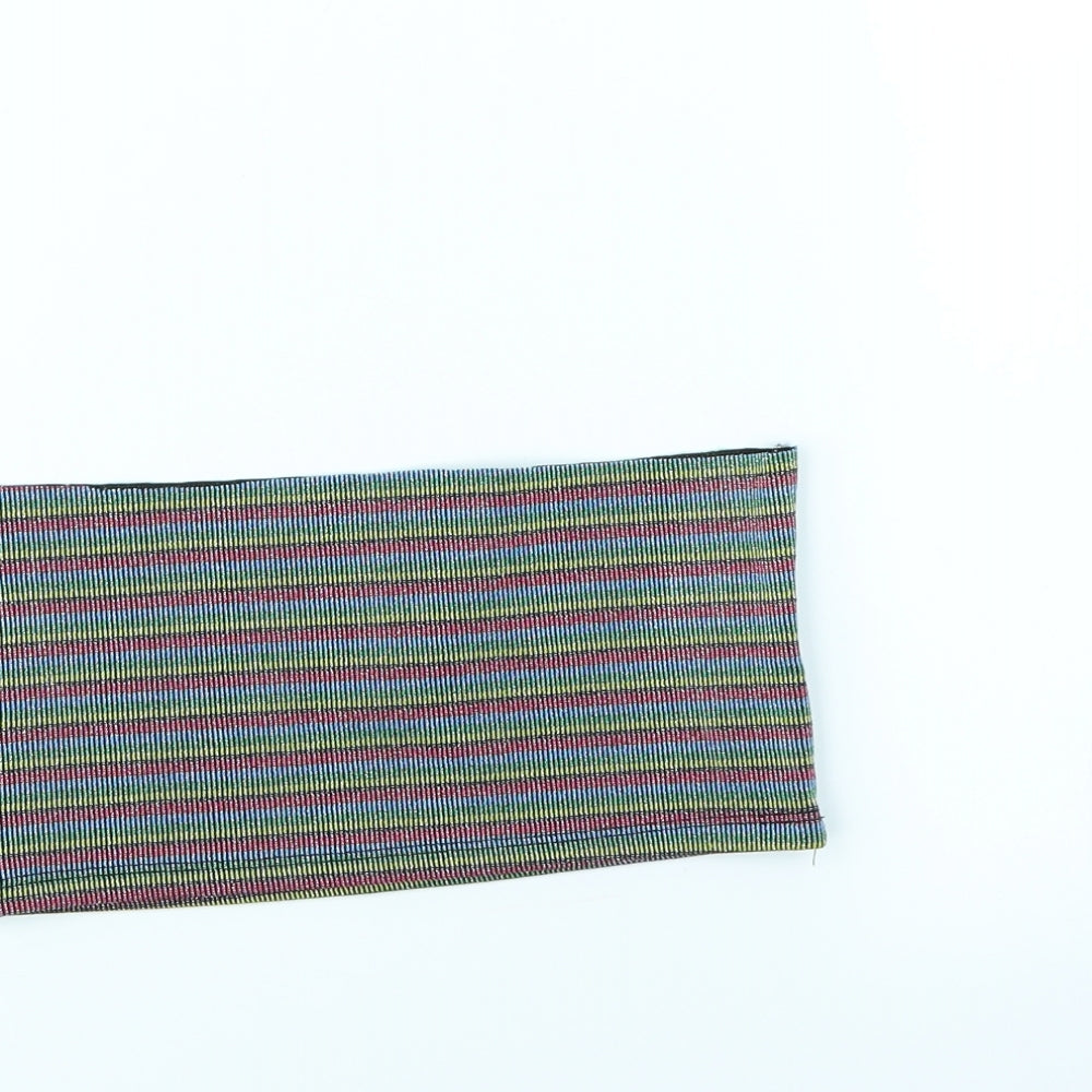 Topshop Womens Multicoloured Striped Cropped Tank Size 8