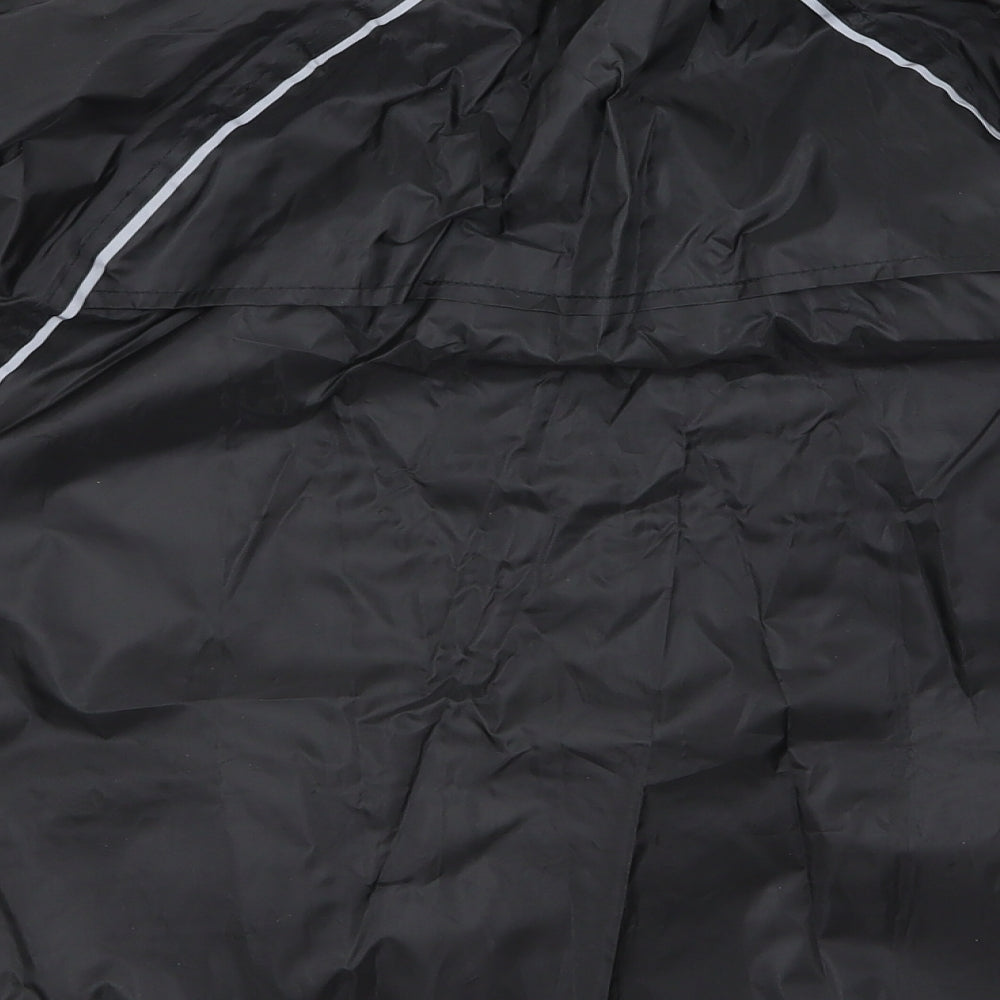 Preworn Womens Black Rain Coat Jacket Size 10