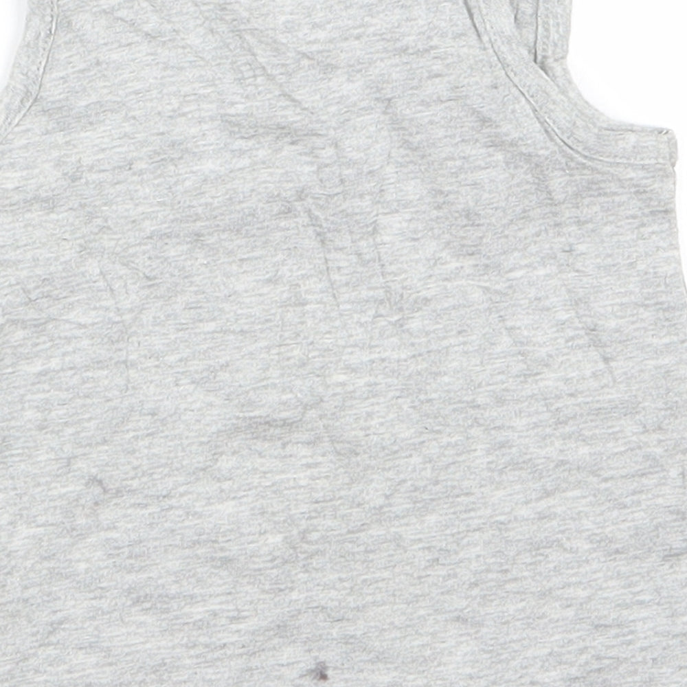 Baby Gold Geometric Basic Tank Size 6-9 Months