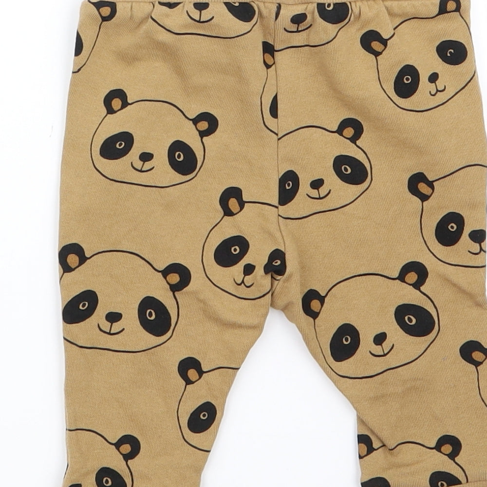 H&M Baby Brown Animal Print Track Pants Trousers
