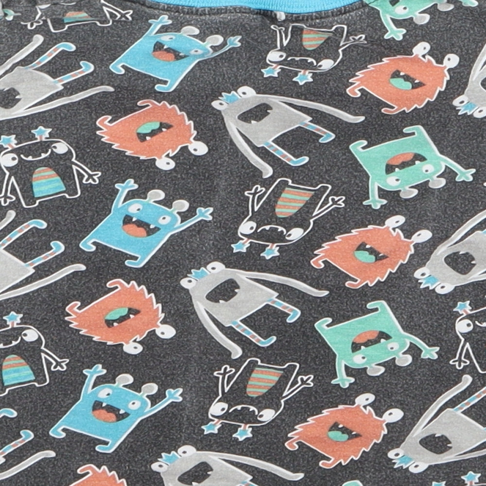 Preworn Boys Black Basic T-Shirt Size 2 Years - monster