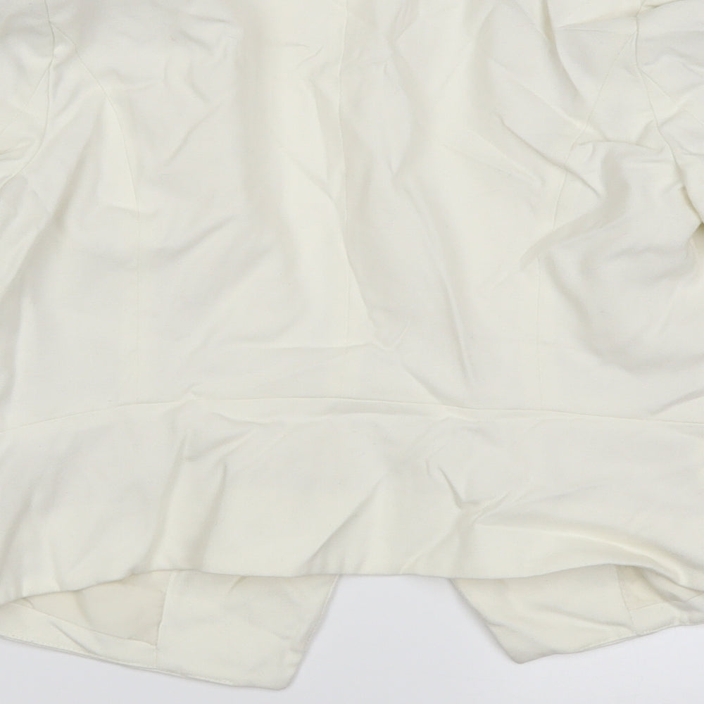 H&M Womens White Jacket Blazer Size 12