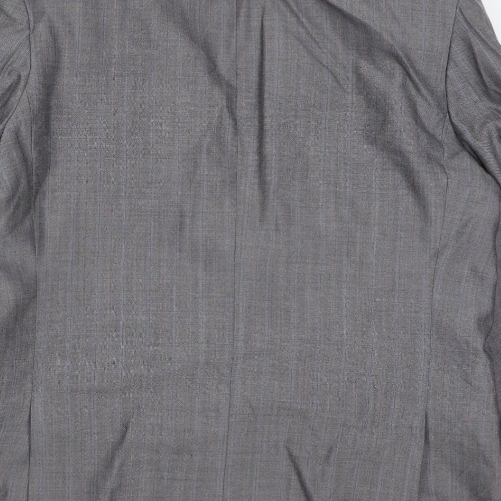 St Michael Mens Grey Check Jacket Suit Jacket Size 46